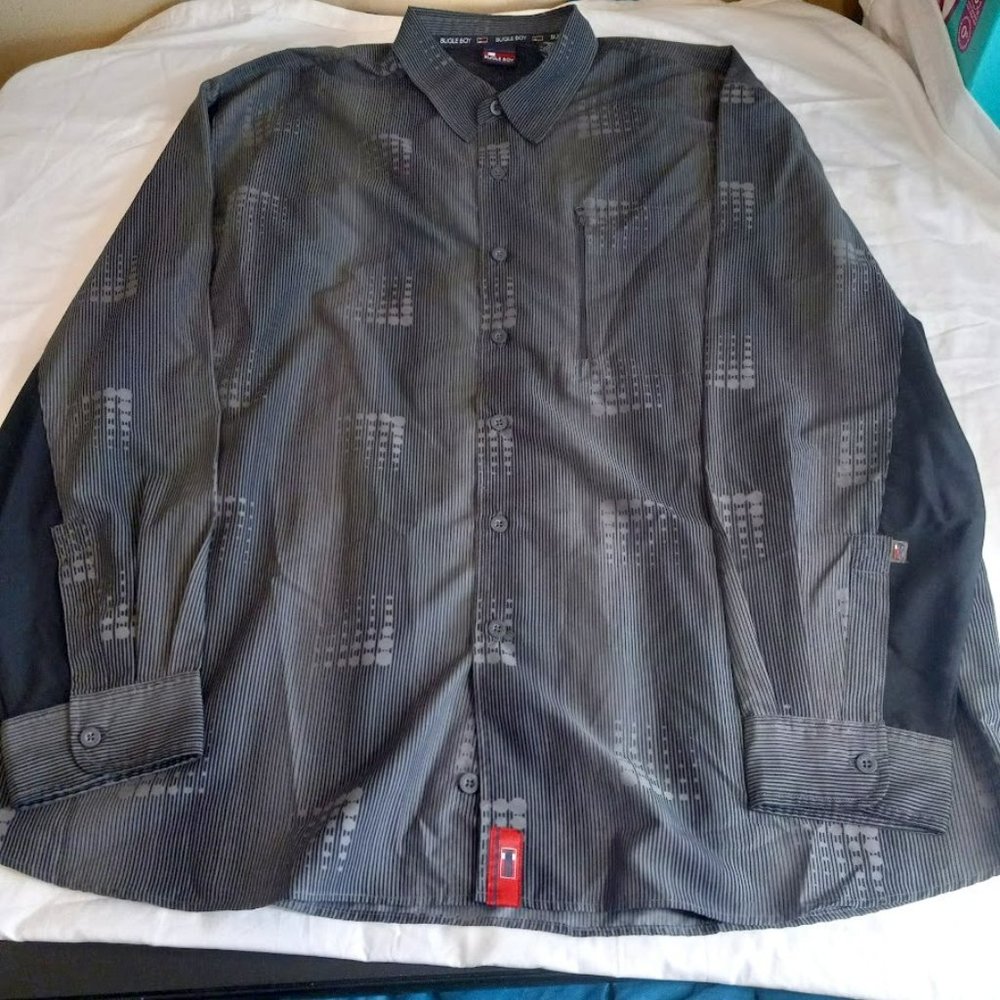 Men's BUGLE BOY Long Sleeve Button front dress shirt Size 2X